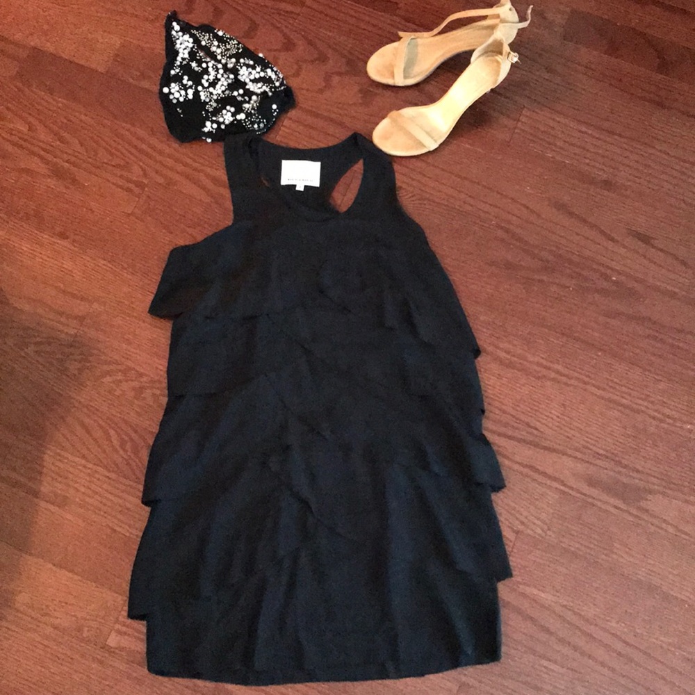 Madison Marcus Black Silk Dress Size 4